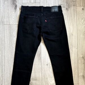 Levi's 502 Regular Straight Men's Jeans Size 32x30 Black Denim Mid Rise Pockets